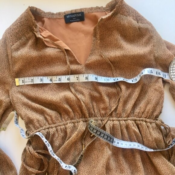 Mink Pink Midi,long sleeve, boho dress size small - Picture 14 of 16